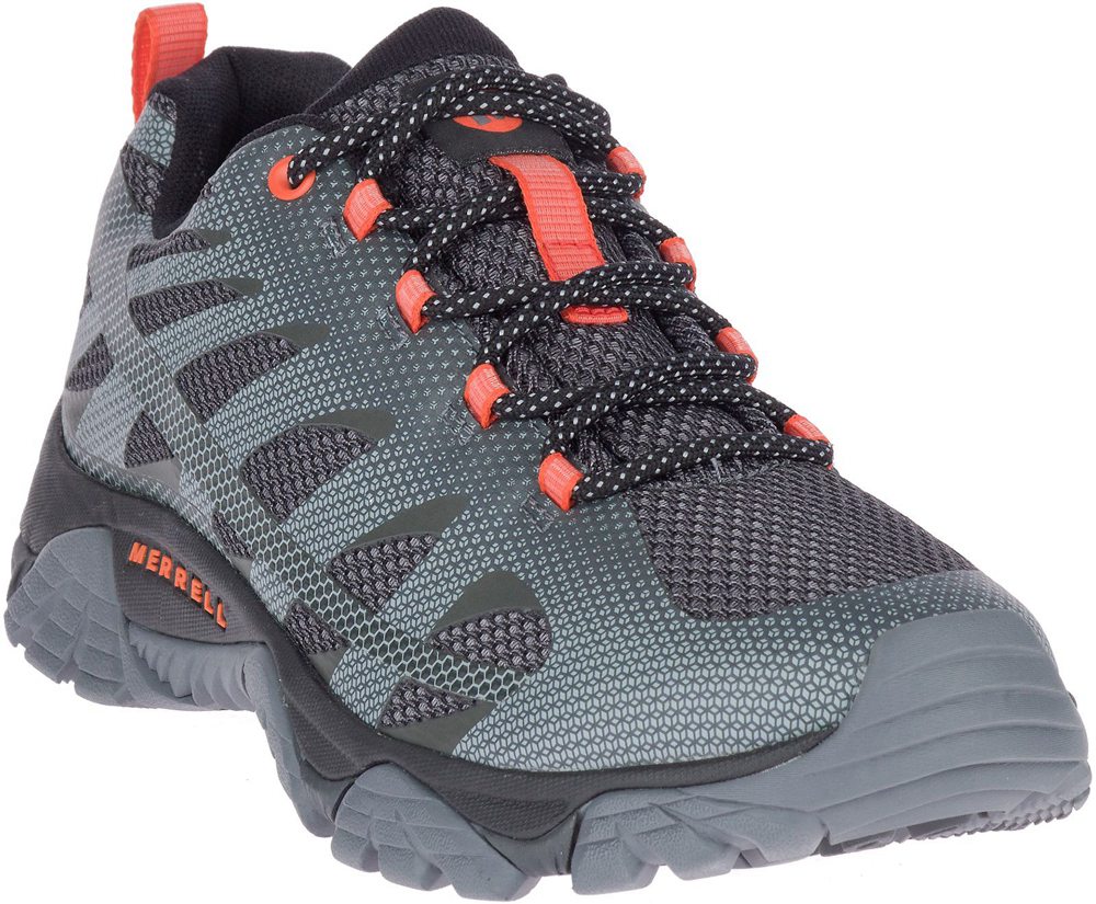 Merrell Hiking Shoes Grey - Moab Edge 2 Wide Width - Mens 64UFATMLK
